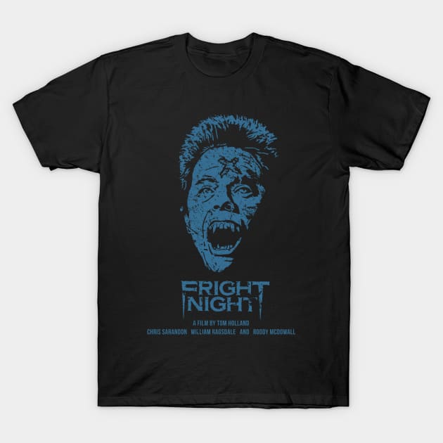 Fear and horror in a Vampire Fright Night T-Shirt by DaveLeonardo